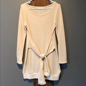 Cream sweater dress